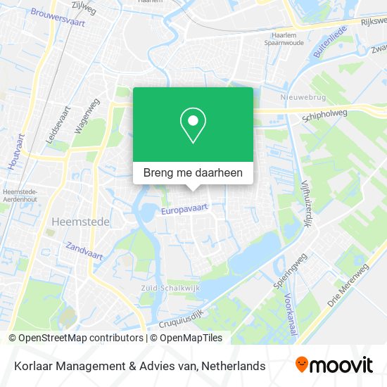 Korlaar Management & Advies van kaart