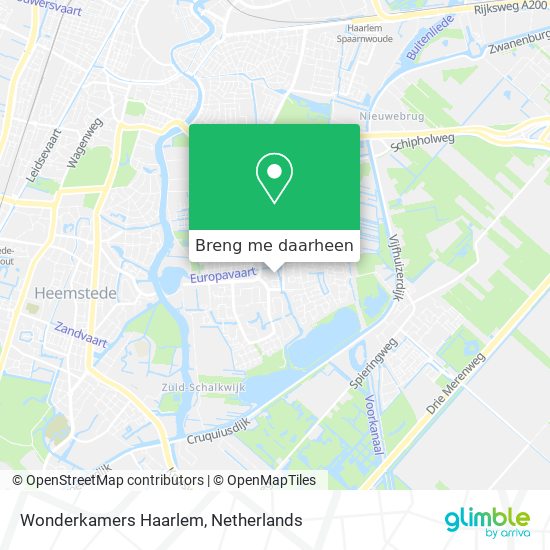 Wonderkamers Haarlem kaart