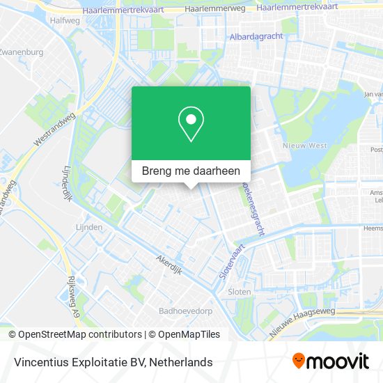 Vincentius Exploitatie BV kaart