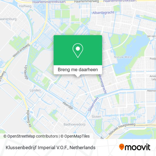 Klussenbedrijf Imperial V.O.F. kaart