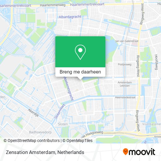 Zensation Amsterdam kaart