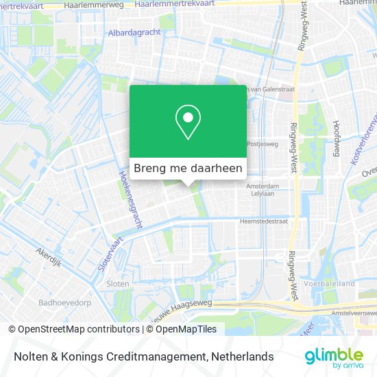 Nolten & Konings Creditmanagement kaart