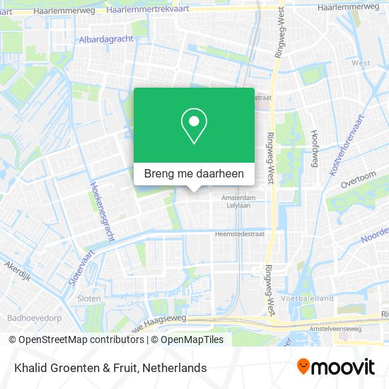 Khalid Groenten & Fruit kaart