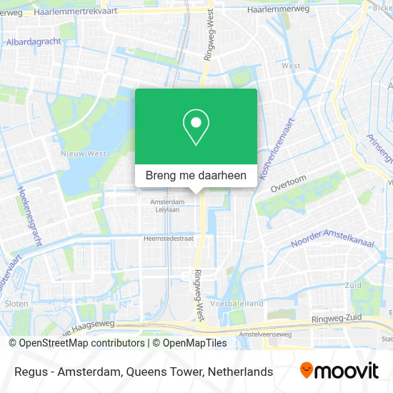 Regus - Amsterdam, Queens Tower kaart