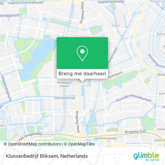 Klussenbedrijf Bliksem kaart