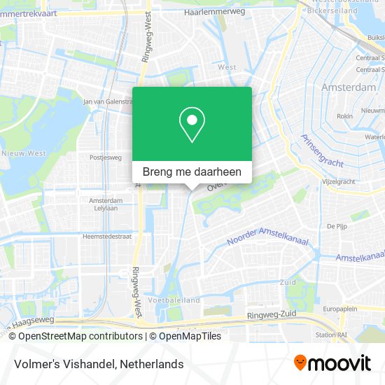 Volmer's Vishandel kaart