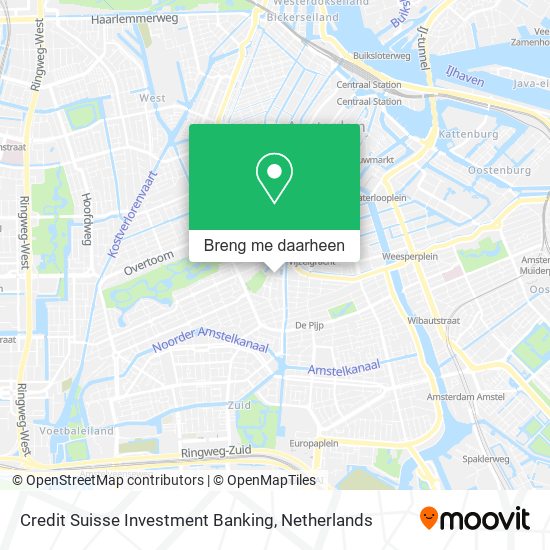 Credit Suisse Investment Banking kaart