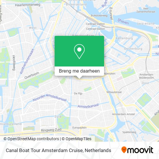 Canal Boat Tour Amsterdam Cruise kaart