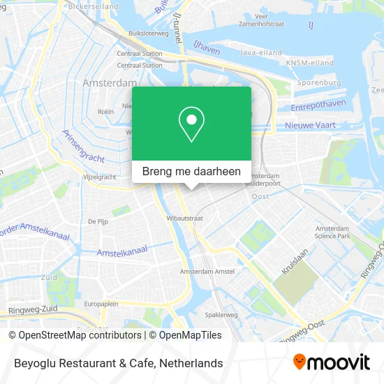 Beyoglu Restaurant & Cafe kaart