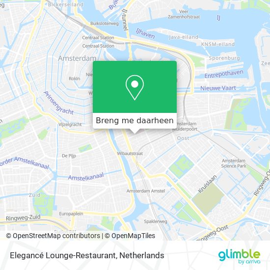 Elegancé Lounge-Restaurant kaart