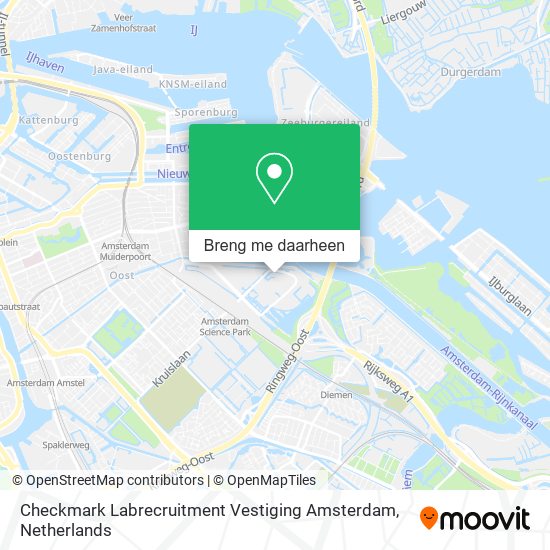 Checkmark Labrecruitment Vestiging Amsterdam kaart