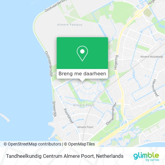 Tandheelkundig Centrum Almere Poort kaart