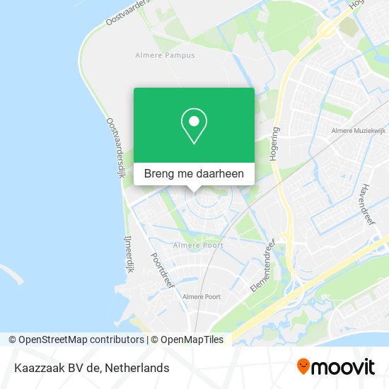 Kaazzaak BV de kaart