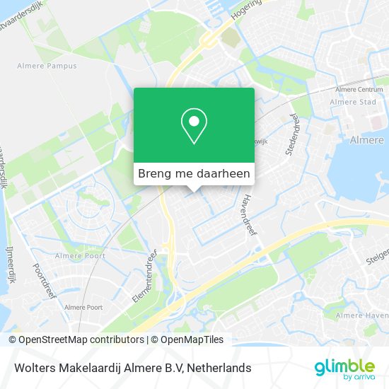 Wolters Makelaardij Almere B.V kaart