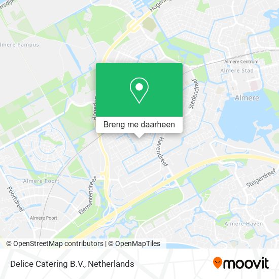Delice Catering B.V. kaart