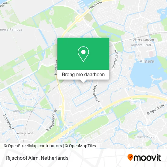 Rijschool Alim kaart