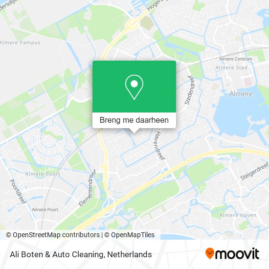 Ali Boten & Auto Cleaning kaart