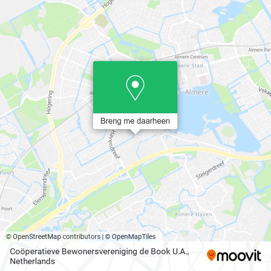 Coöperatieve Bewonersvereniging de Book U.A. kaart