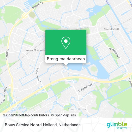 Bouw Service Noord-Holland kaart