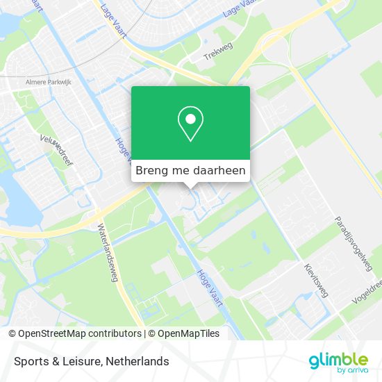 Sports & Leisure kaart