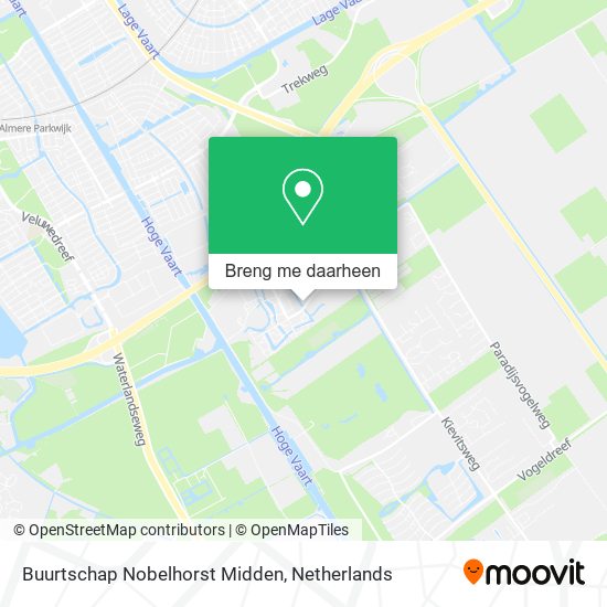 Buurtschap Nobelhorst Midden kaart