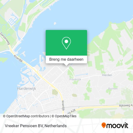 Vreeker Pensioen BV kaart