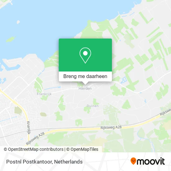 Postnl Postkantoor kaart