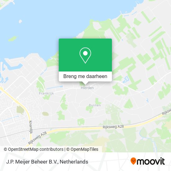 J.P. Meijer Beheer B.V. kaart