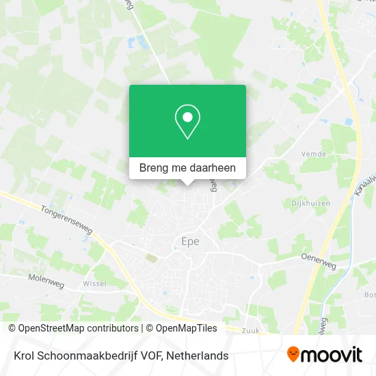 Krol Schoonmaakbedrijf VOF kaart