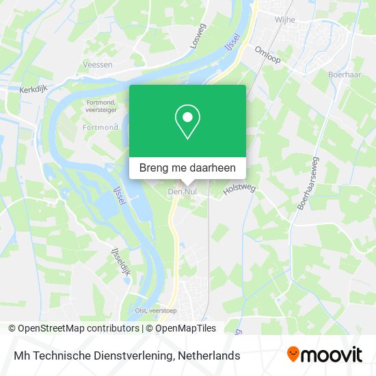 Mh Technische Dienstverlening kaart