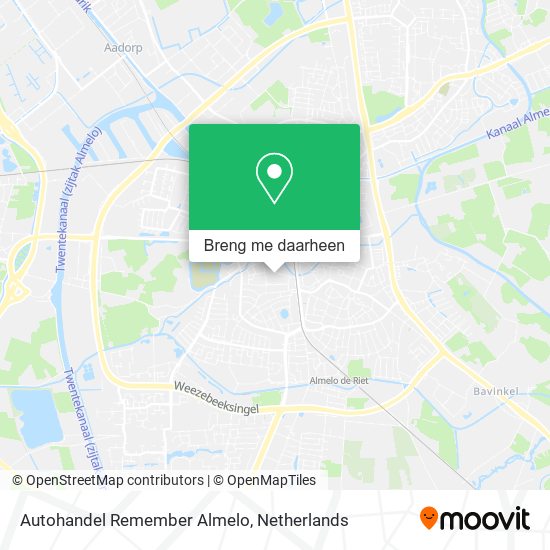 Autohandel Remember Almelo kaart