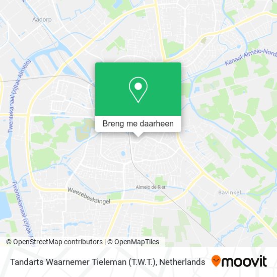 Tandarts Waarnemer Tieleman (T.W.T.) kaart