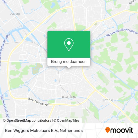 Ben Wiggers Makelaars B.V. kaart