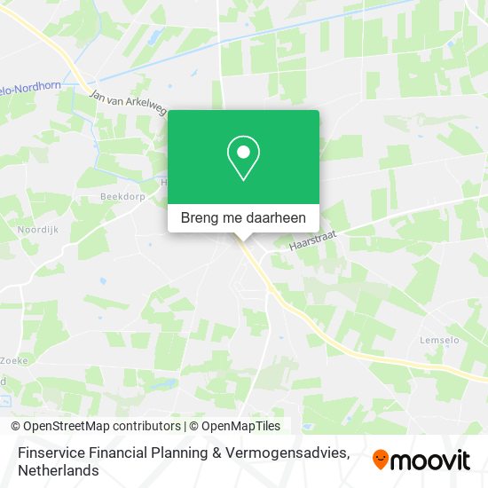 Finservice Financial Planning & Vermogensadvies kaart