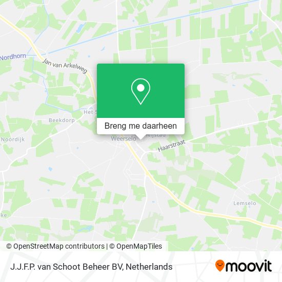 J.J.F.P. van Schoot Beheer BV kaart