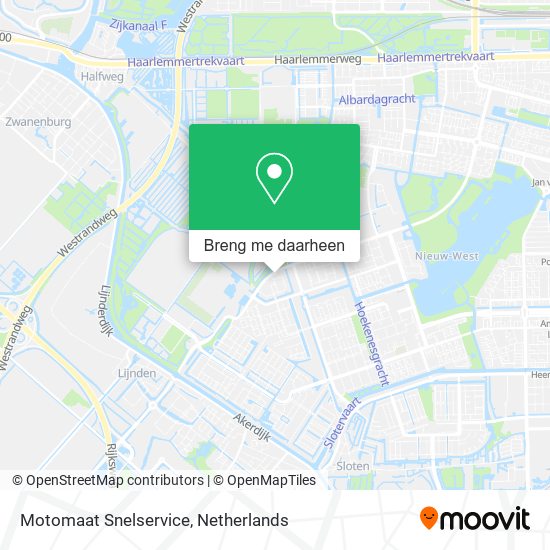 Motomaat Snelservice kaart