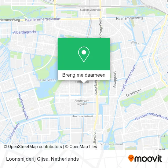 Loonsnijderij Gijsa kaart