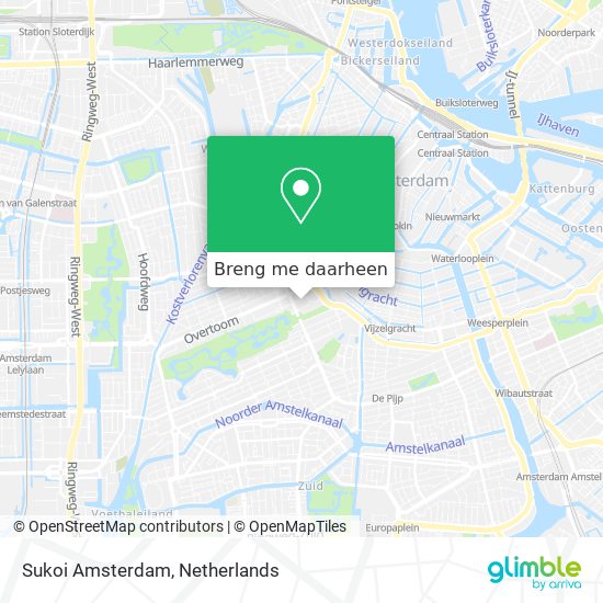 Sukoi Amsterdam kaart