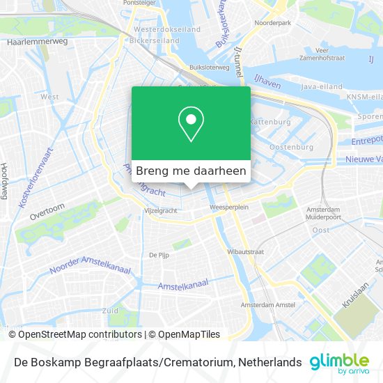 De Boskamp Begraafplaats / Crematorium kaart