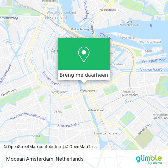 Mocean Amsterdam kaart