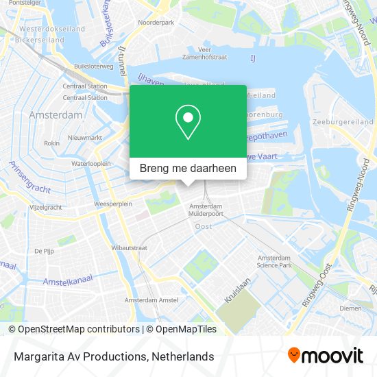 Margarita Av Productions kaart