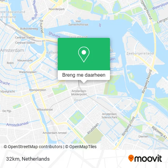 32km kaart