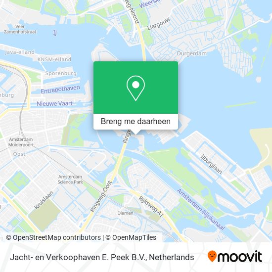 Jacht- en Verkoophaven E. Peek B.V. kaart