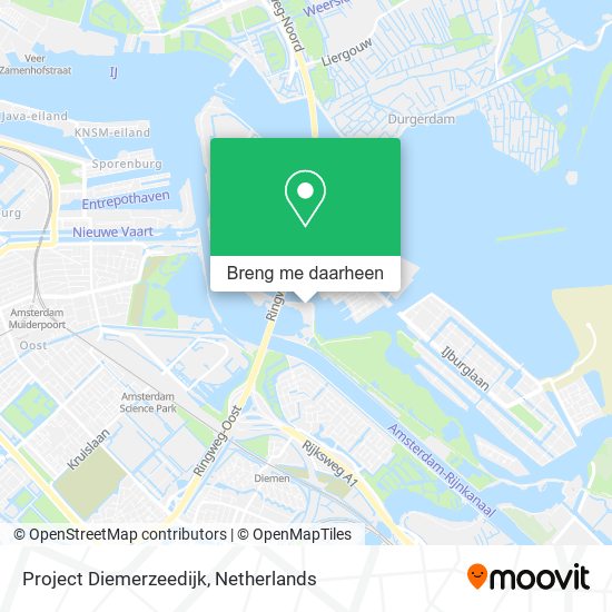 Project Diemerzeedijk kaart