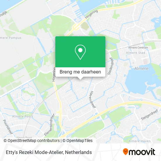 Etty's Rezeki Mode-Atelier kaart