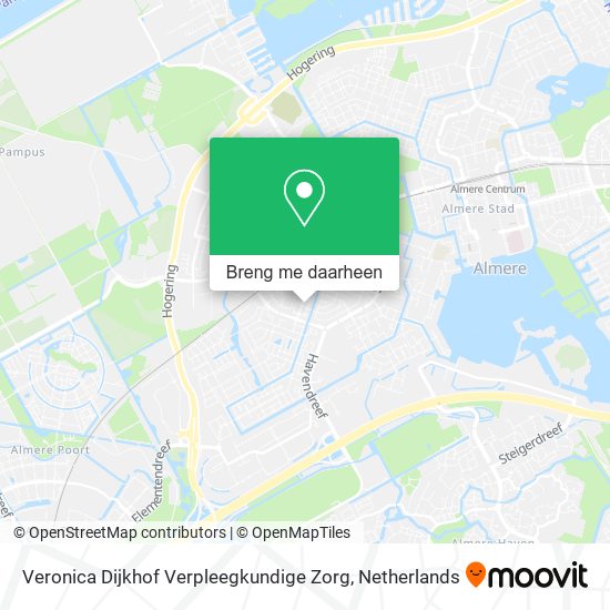 Veronica Dijkhof Verpleegkundige Zorg kaart