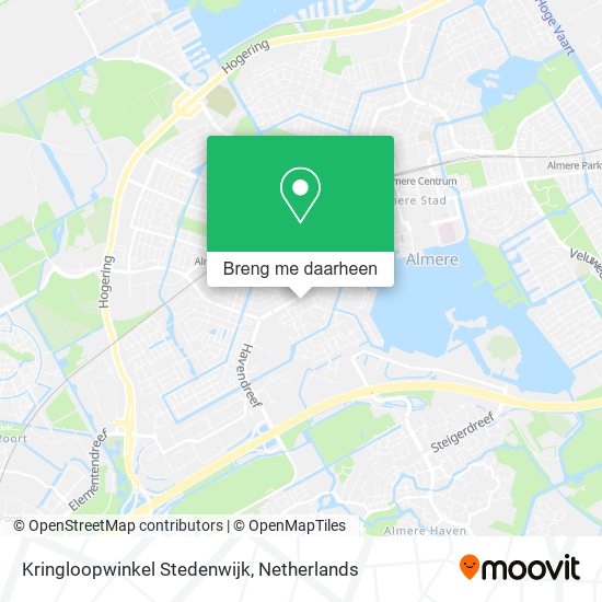 Kringloopwinkel Stedenwijk kaart