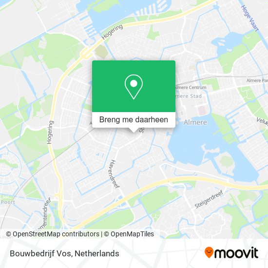 Bouwbedrijf Vos kaart