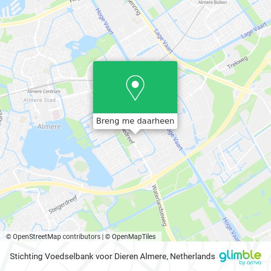 Stichting Voedselbank voor Dieren Almere kaart
