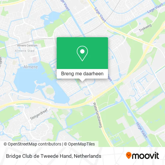 Bridge Club de Tweede Hand kaart